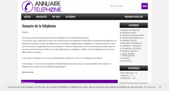 Desktop Screenshot of annuaire-telephonie.com